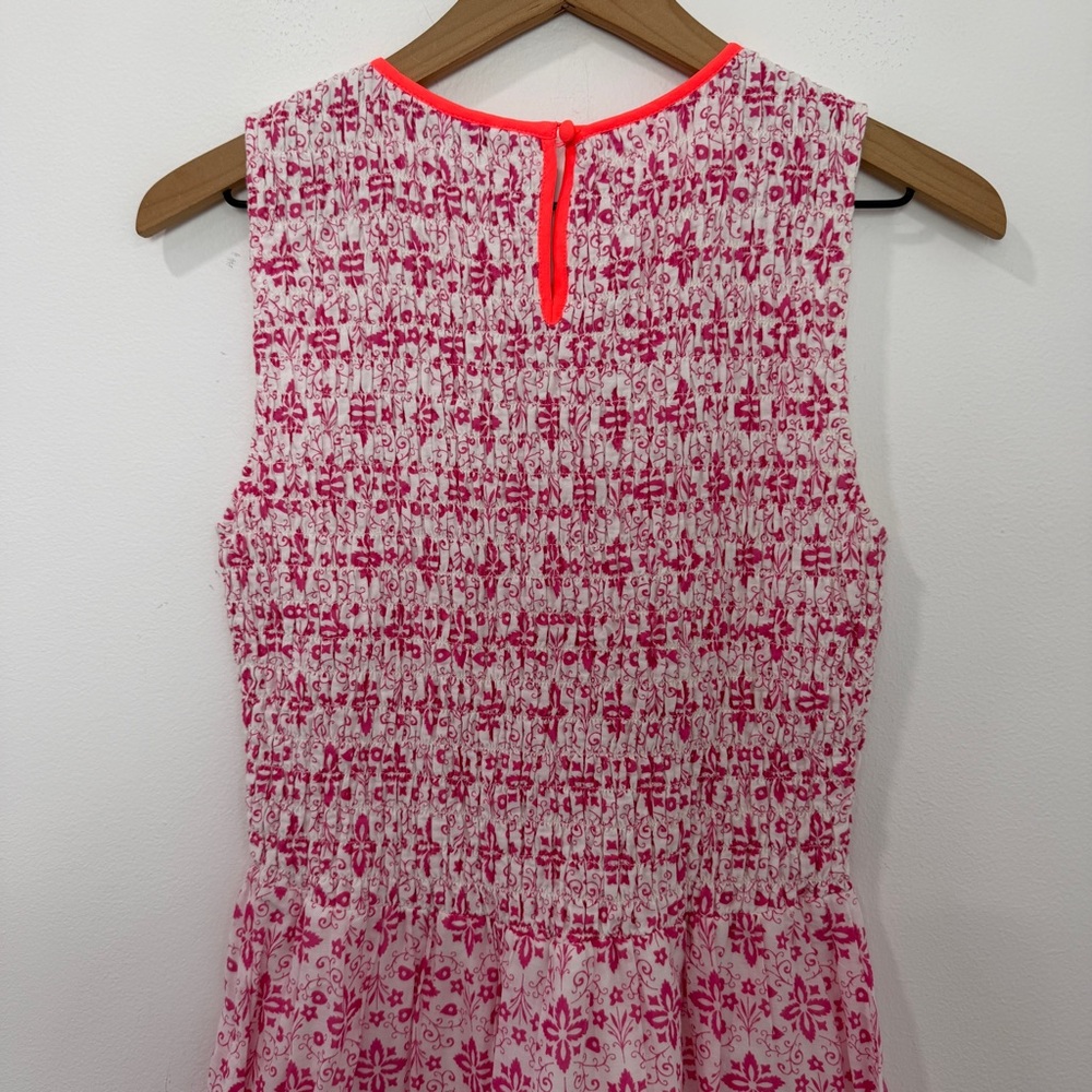 Boden Terese Maxi Dress Smocked Sleeveless Pink White Floral Size 6 - Picture 5 of 8
